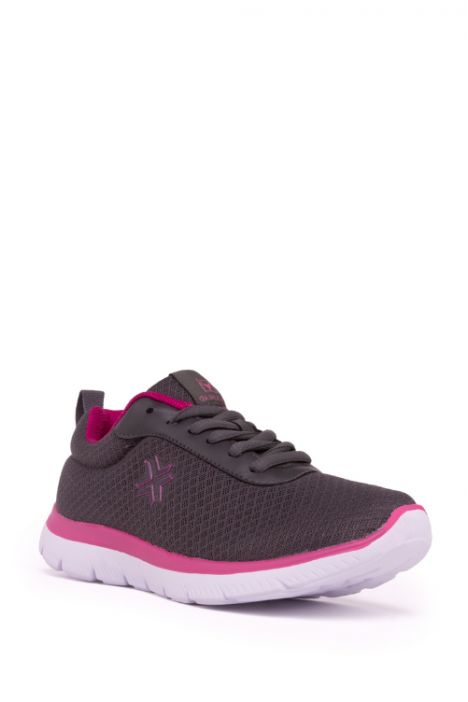 4194 Buckhead Ricco Kadın Spor Ayakkabı 36-41 Gri-Fuşya \ Grey-Fuchsia