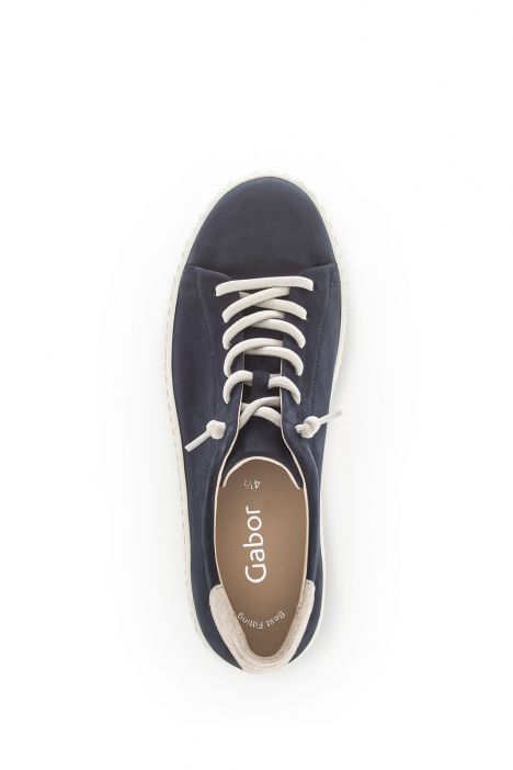 43331 Gabor Kadın Casual Deri Ayakkabı 3.5-7.5 16 Lacivert/Soft Nubuk/Dreamv. blue/leinen