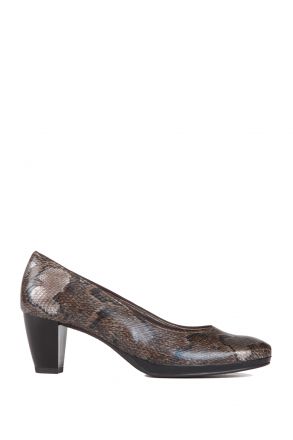 43402 Ara Shoes Kadın Topuklu Ayakkabı 3-8 SNAKE,MORO - 36SM