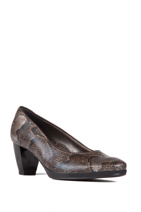 43402 Ara Shoes Kadın Topuklu Ayakkabı 3-8 SNAKE,MORO - 36SM