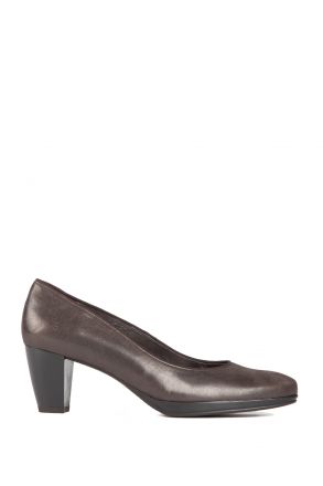 43402 Ara Shoes Kadın Topuklu Ayakkabı 3-8 METAL,MORO - 77MM