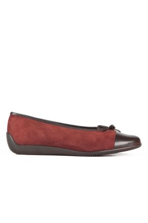 43716 Ara Shoes Kadın Nubuk Babet 3,5-9 MAHAGONİ,MORO - 05MM