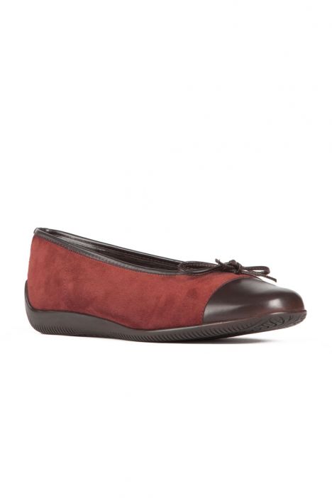 43716 Ara Shoes Kadın Nubuk Babet 3,5-9 MAHAGONİ,MORO - 05MM
