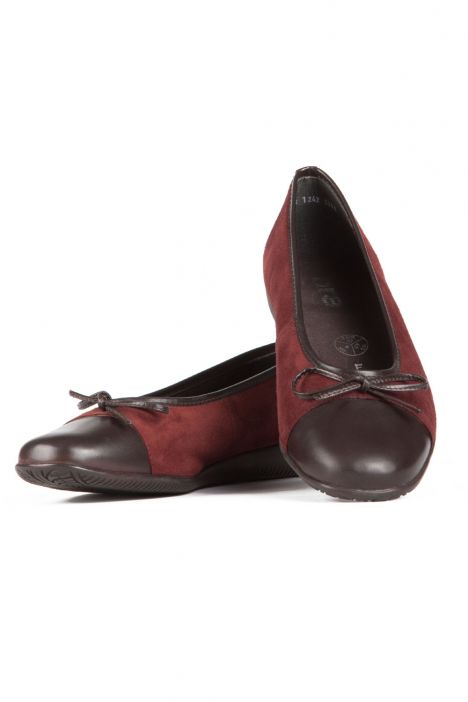 43716 Ara Shoes Kadın Nubuk Babet 3,5-9 MAHAGONİ,MORO - 05MM