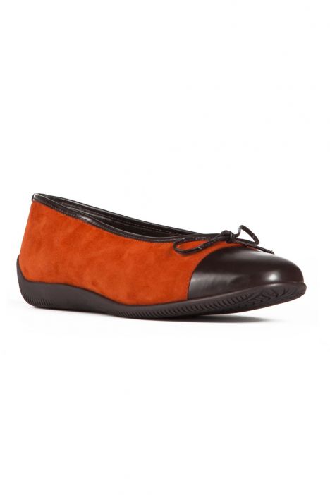 43716 Ara Shoes Kadın Nubuk Babet 3,5-9 KURBIS,MORO - 08KM