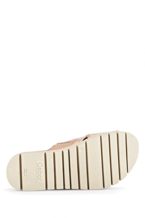 43748 Gabor Kadın Anatomik Terlik 36-41 40 Pudra/Rame