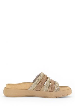 43752 Gabor Kadın Anatomik Terlik 36-41 82 Altın/Strass HT gold kombi