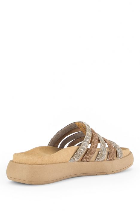 43752 Gabor Kadın Anatomik Terlik 36-41 82 Altın/Strass HT gold kombi