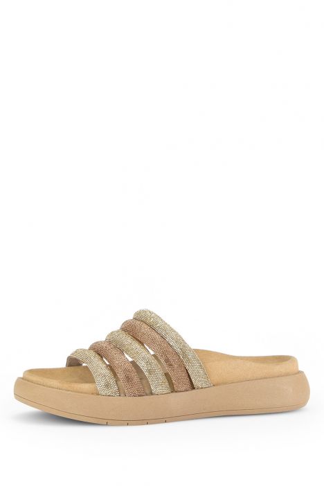 43752 Gabor Kadın Anatomik Terlik 36-41 82 Altın/Strass HT gold kombi