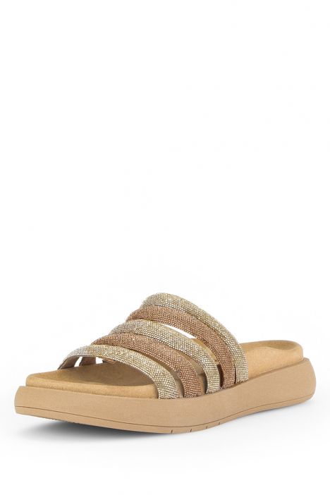 43752 Gabor Kadın Anatomik Terlik 36-41 82 Altın/Strass HT gold kombi
