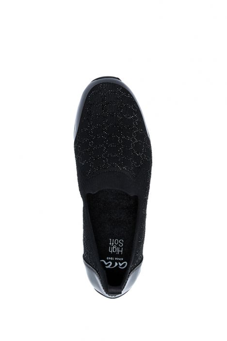 44005 Ara Shoes Lissabon Kadın Anatomik Ayakkabı 3.5-7.5 WOVENST,MUR-LAC,BLACK - 01