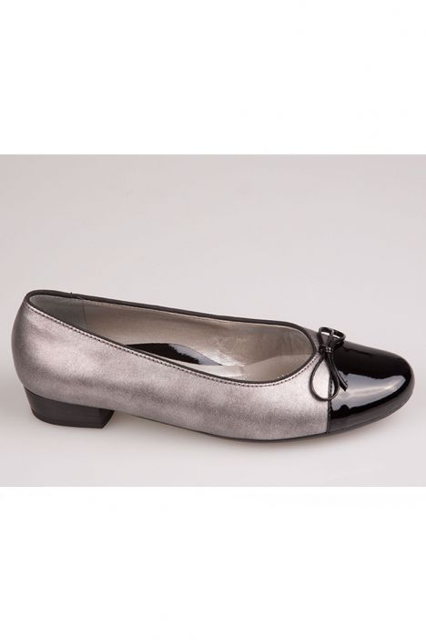 44951 Ara Shoes Kadın Deri Babet 2,5-9 SCHWARZ,FUMO - 12SF