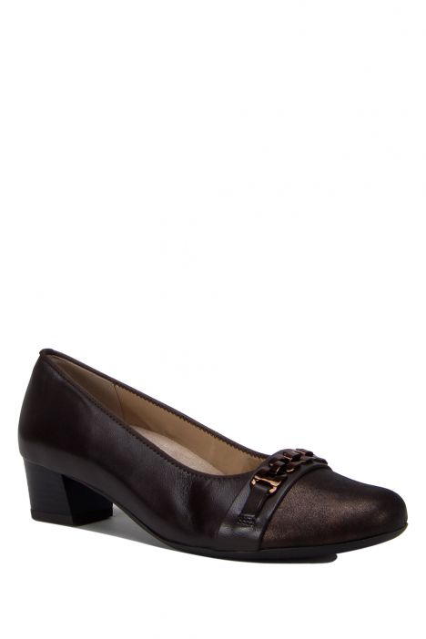 45880 Ara Shoes Kadın Topuklu Deri Ayakkabı 3.5-8.5 NAP-LUX, MORO - 07NLM