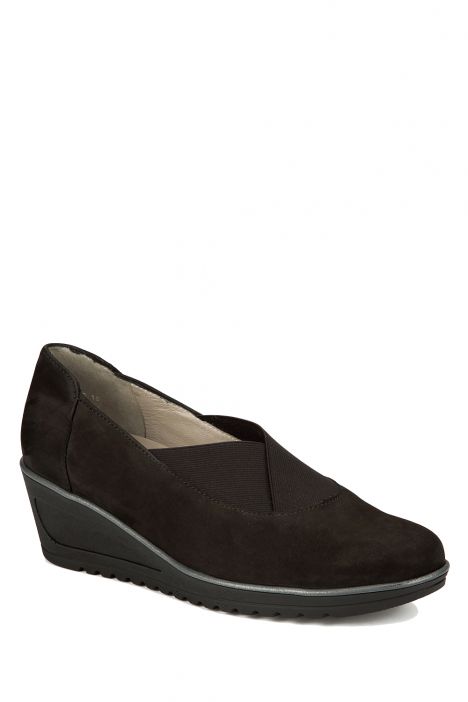 46120 Ara Shoes Kadın Dolgu Topuk Nubuk Ayakkabı 3-8 SCHWARZ,NUBUK - 10NS