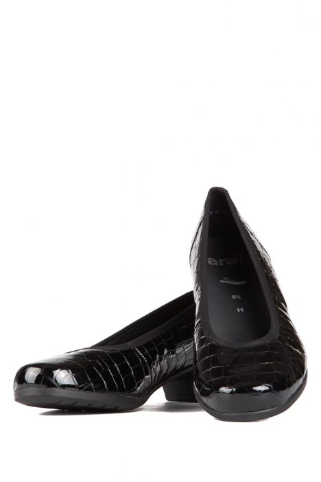 46136 Ara Shoes Kadın Topuklu Ayakkabı 3,5-8 SCHWARZ,KROKO - 05SK