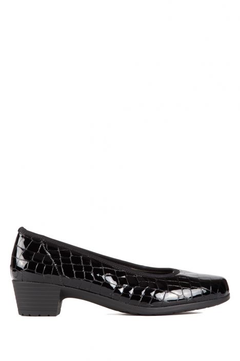 46136 Ara Shoes Kadın Topuklu Ayakkabı 3,5-8 SCHWARZ,KROKO - 05SK