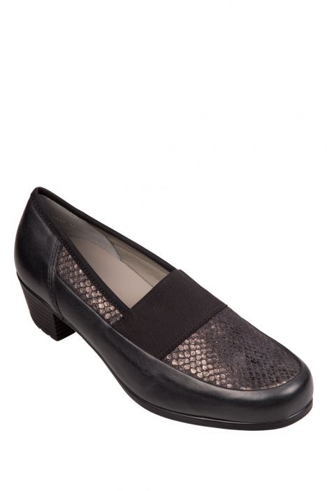 46138 Ara Shoes Kadın Topuklu Ayakkabı 3,5-8,5 SCHWARZ,KROKO LACK - 01SK