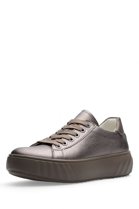 46523 Ara Shoes Monaco Kadın Deri Sneaker Ayakkabı 3.5-7.5 28 GAUCHOSOFT-MET,SPACE , MOON