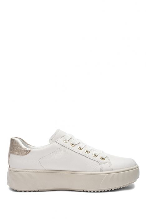 46523 Ara Shoes Monaco Kadın Deri Sneaker Ayakkabı 3.5-7.5 17 KREM/CREAM,PLATIN