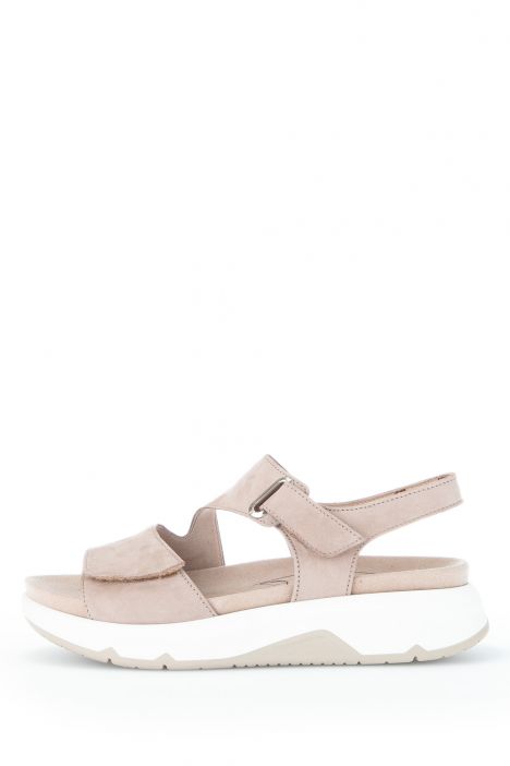 46885 Gabor Rolling Soft Kadın Nubuk Sandalet 3.5-7.5 43 Bej/Soft Nubuk leinen