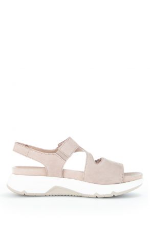 46885 Gabor Rolling Soft Kadın Nubuk Sandalet 3.5-7.5 43 Bej/Soft Nubuk leinen