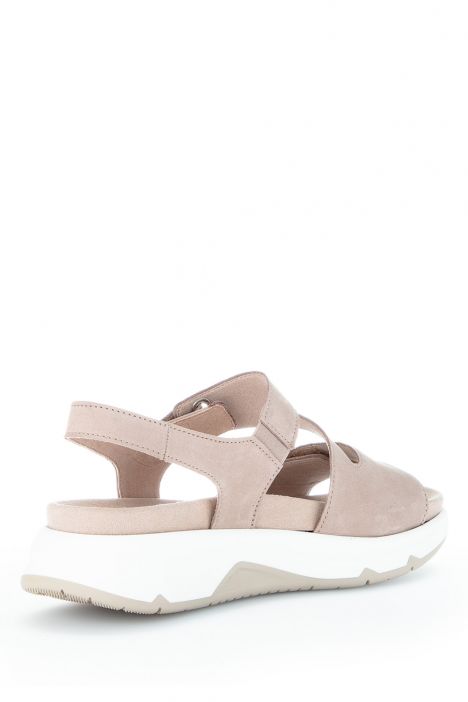 46885 Gabor Rolling Soft Kadın Nubuk Sandalet 3.5-7.5 43 Bej/Soft Nubuk leinen