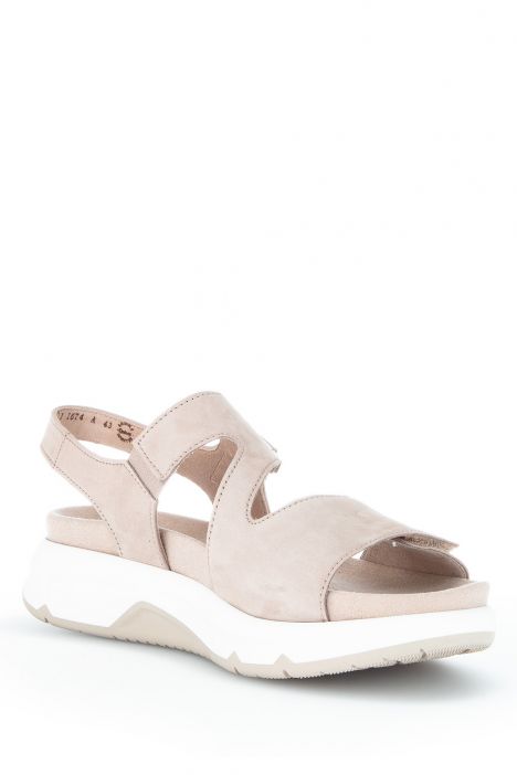 46885 Gabor Rolling Soft Kadın Nubuk Sandalet 3.5-7.5 43 Bej/Soft Nubuk leinen