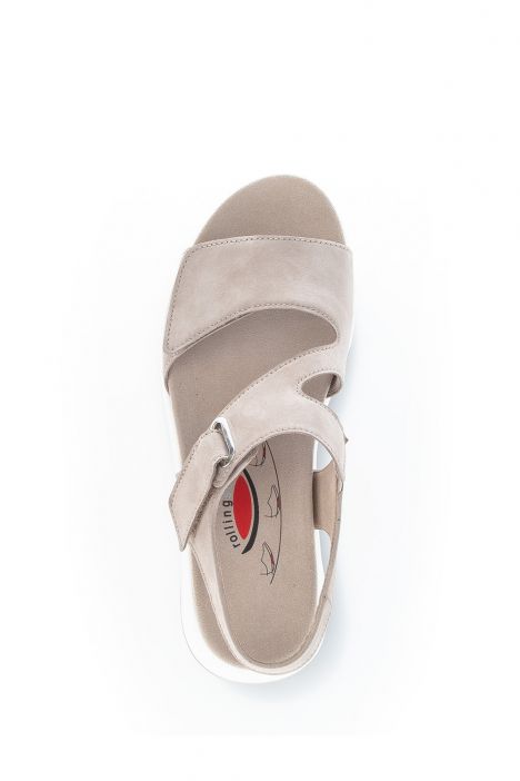 46885 Gabor Rolling Soft Kadın Nubuk Sandalet 3.5-7.5 43 Bej/Soft Nubuk leinen
