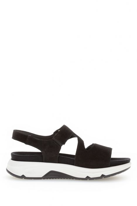 46885 Gabor Rolling Soft Kadın Nubuk Sandalet 3.5-7.5 37 Siyah/Soft Nubuk black