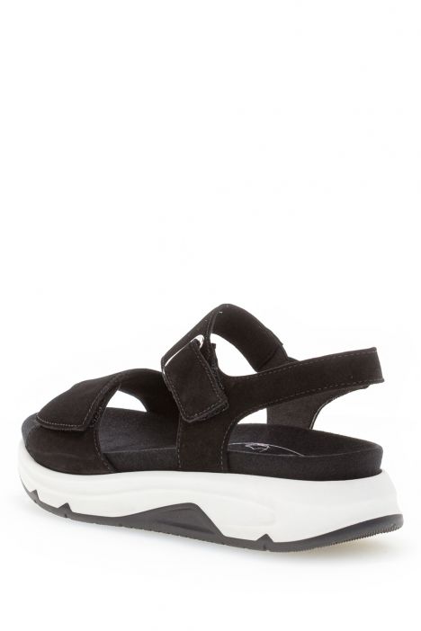46885 Gabor Rolling Soft Kadın Nubuk Sandalet 3.5-7.5 37 Siyah/Soft Nubuk black