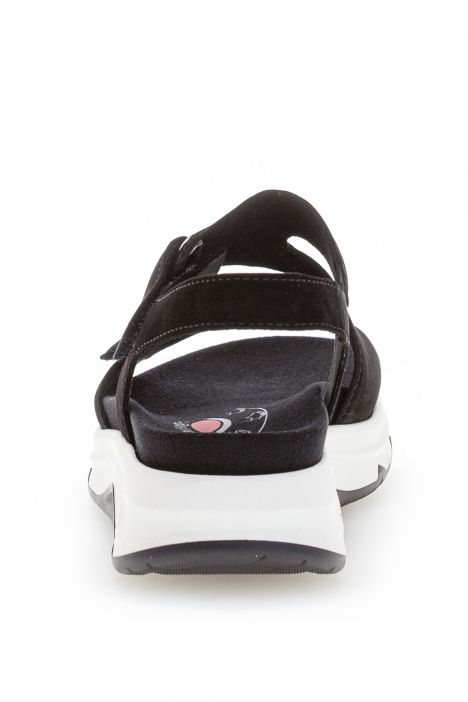 46885 Gabor Rolling Soft Kadın Nubuk Sandalet 3.5-7.5 37 Siyah/Soft Nubuk black