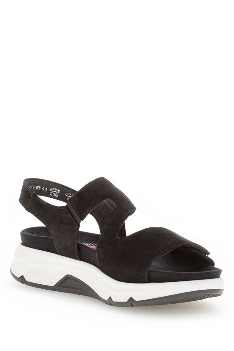 46885 Gabor Rolling Soft Kadın Nubuk Sandalet 3.5-7.5 37 Siyah/Soft Nubuk black