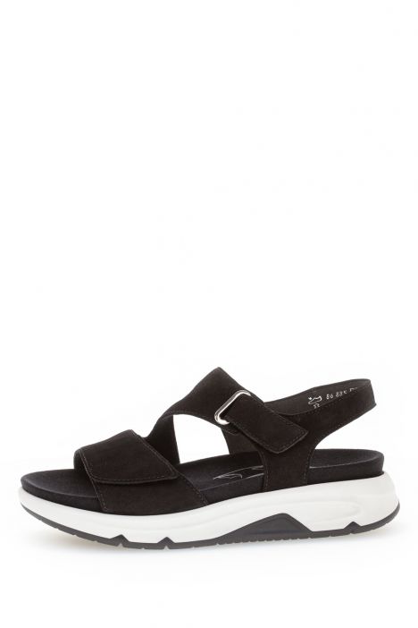 46885 Gabor Rolling Soft Kadın Nubuk Sandalet 3.5-7.5 37 Siyah/Soft Nubuk black