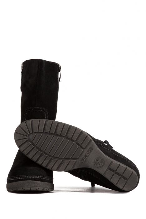 47942 Ara Shoes Kadın Dolgu Topuk Nubuk Bot 3,5  - 8.5 SCHWARZ - 61S