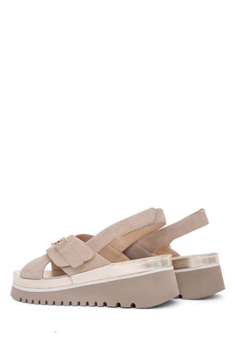 50504 Ara Shoes Tibet-S Kadın Deri Sandalet 36-41 08 SAMTCHEVRO,GLOSSYCALF , SAND