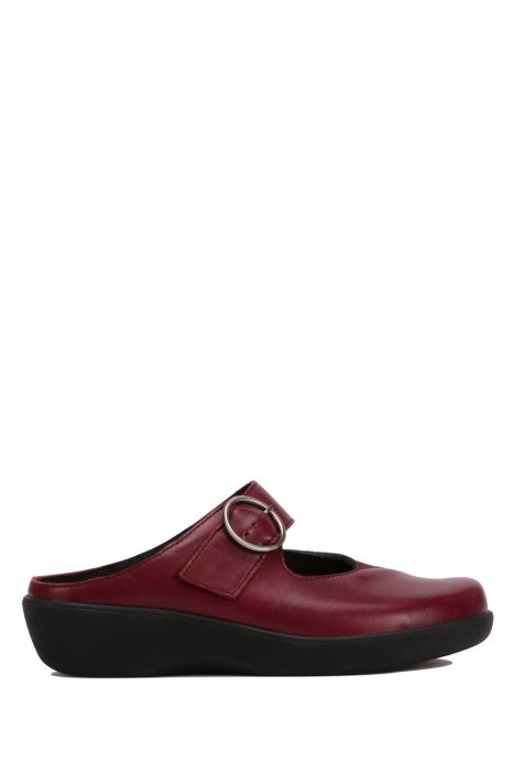 5052 Berkemann Kadın Anatomik Terlik 3.0-8.5 Bordeux Leder/Stretch - B-218