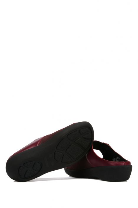 5052 Berkemann Kadın Anatomik Terlik 3.0-8.5 Bordeux Leder/Stretch - B-218