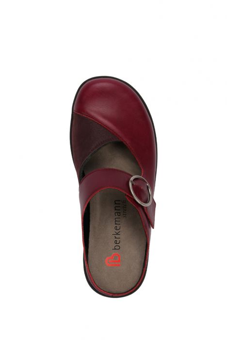 5052 Berkemann Kadın Anatomik Terlik 3.0-8.5 Bordeux Leder/Stretch - B-218