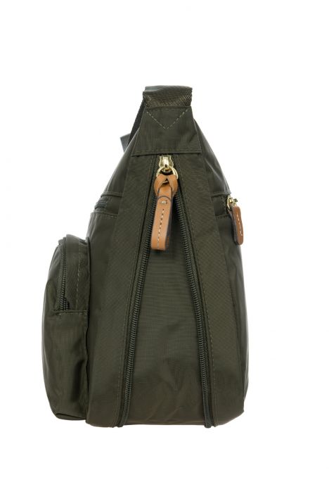 5055 Bric's X-Bag Postacı Çantası 34x24x8/14 cm Olive - 078