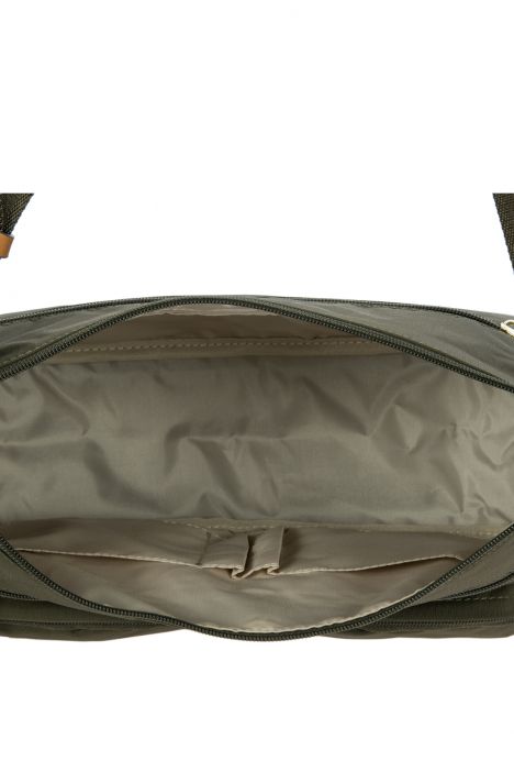 5055 Bric's X-Bag Postacı Çantası 34x24x8/14 cm Olive - 078