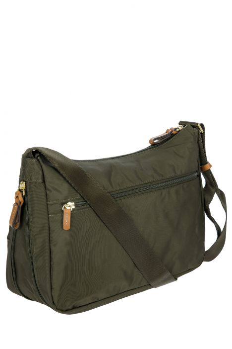 5055 Bric's X-Bag Postacı Çantası 34x24x8/14 cm Olive - 078