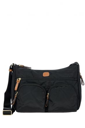 5055 Bric's X-Bag Postacı Çantası 34x24x8/14 cm Black - 101