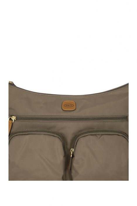 5055 Bric's X-Bag Postacı Çantası 34x24x8/14 cm Toprak/Elephant - 441
