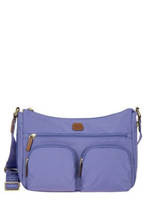 5055 Bric's X-Bag Postacı Çantası 34x24x8/14 cm Lila / Violet - 195