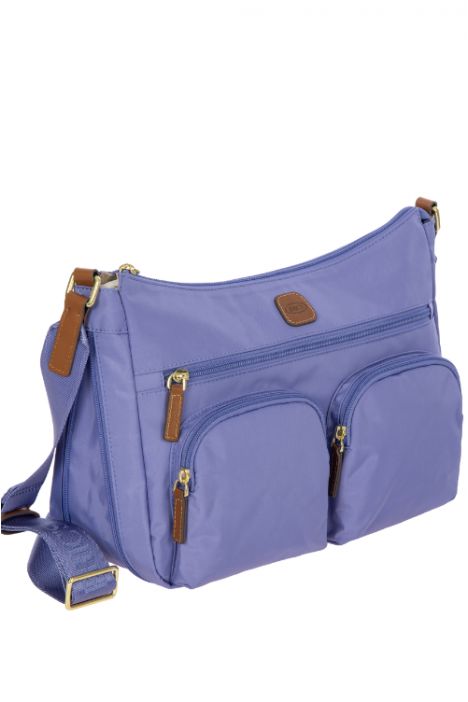 5055 Bric's X-Bag Postacı Çantası 34x24x8/14 cm Lila / Violet - 195
