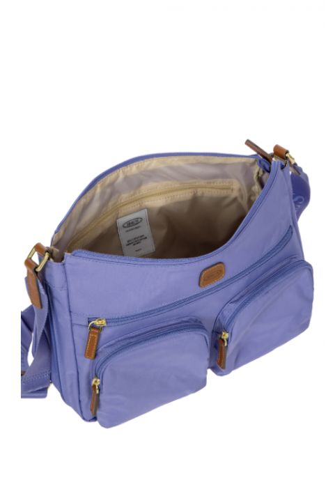 5055 Bric's X-Bag Postacı Çantası 34x24x8/14 cm Lila / Violet - 195
