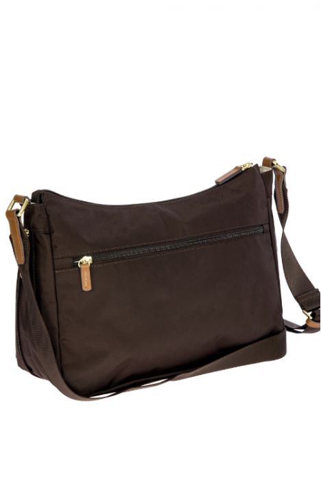 5055 Bric's X-Bag Postacı Çantası 34x24x8/14 cm Kahve/Brown - 086