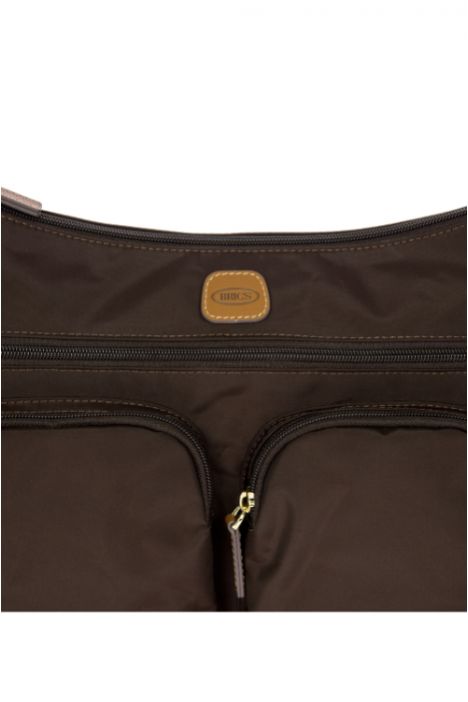 5055 Bric's X-Bag Postacı Çantası 34x24x8/14 cm Kahve/Brown - 086