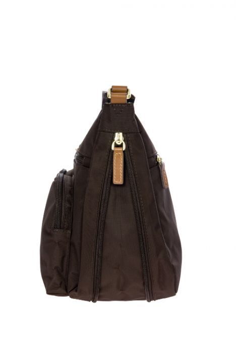 5055 Bric's X-Bag Postacı Çantası 34x24x8/14 cm Kahve/Brown - 086