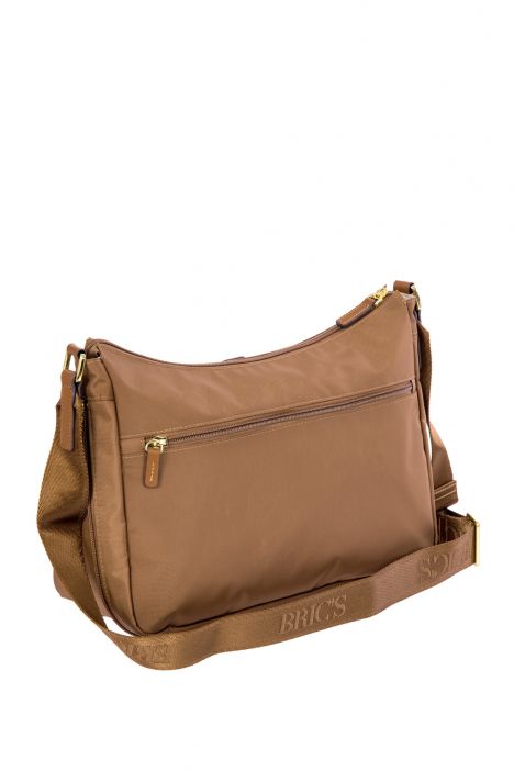 5055 Bric's X-Bag Postacı Çantası 34x24x8/14 cm Kahve/Brownie - 865